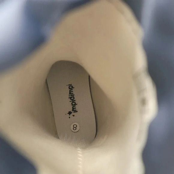 New Impidimpi BABY TODDLER BOYS RUBBER RAIN BOOTS Striped Navy Green SZ 8 - Picture 3 of 10